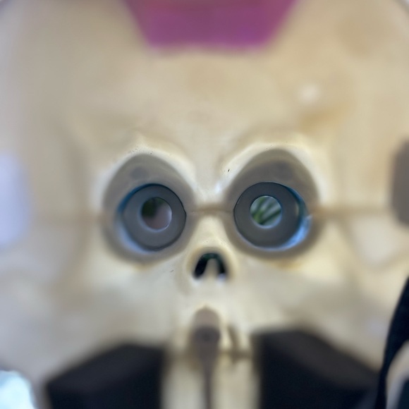 RARE HTF 1996 Goosebumps Curly The Skeleton Mask With Voice Changer Sound Box - Picture 17 of 17